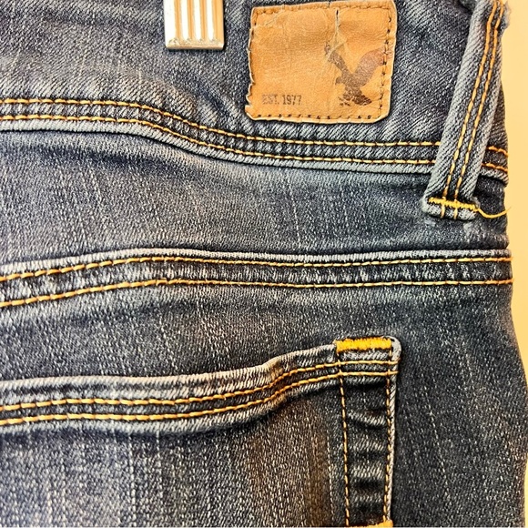 American Eagle Super Stretch Kick Boot Jeans Bootcut Women's Size 12 Regular - Picture 10 of 10